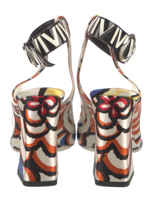Louis Vuitton Satin Printed Pumps