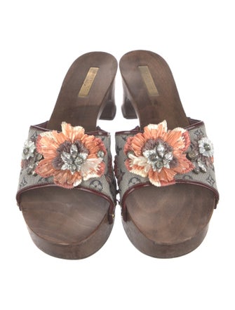 Louis Vuitton LV Monogram Canvas Slides