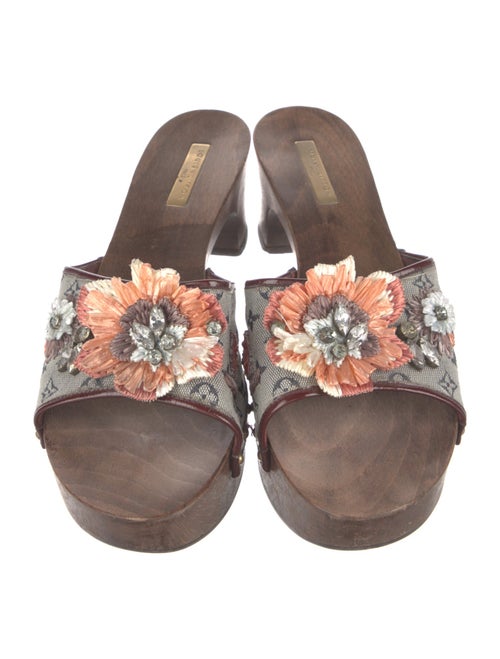 Louis Vuitton LV Monogram Canvas Slides