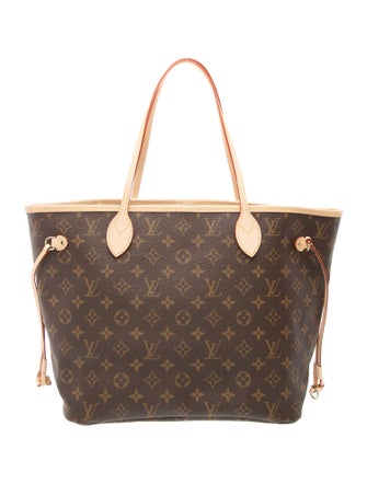 Louis Vuitton LV Monogram Neverfull w/Pouch MM