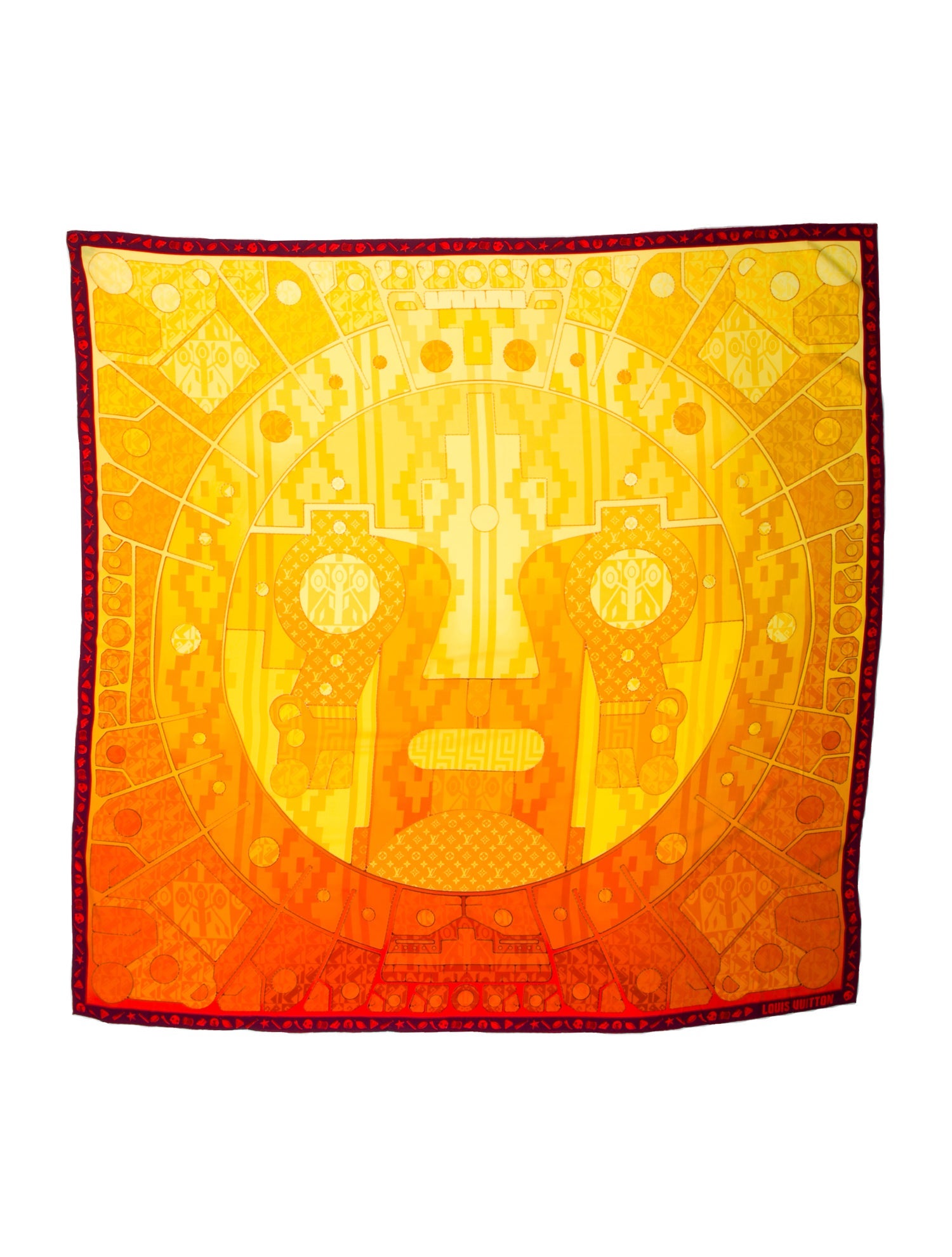 Louis Vuitton Le Mors "A La Conétable" Silk Shawl