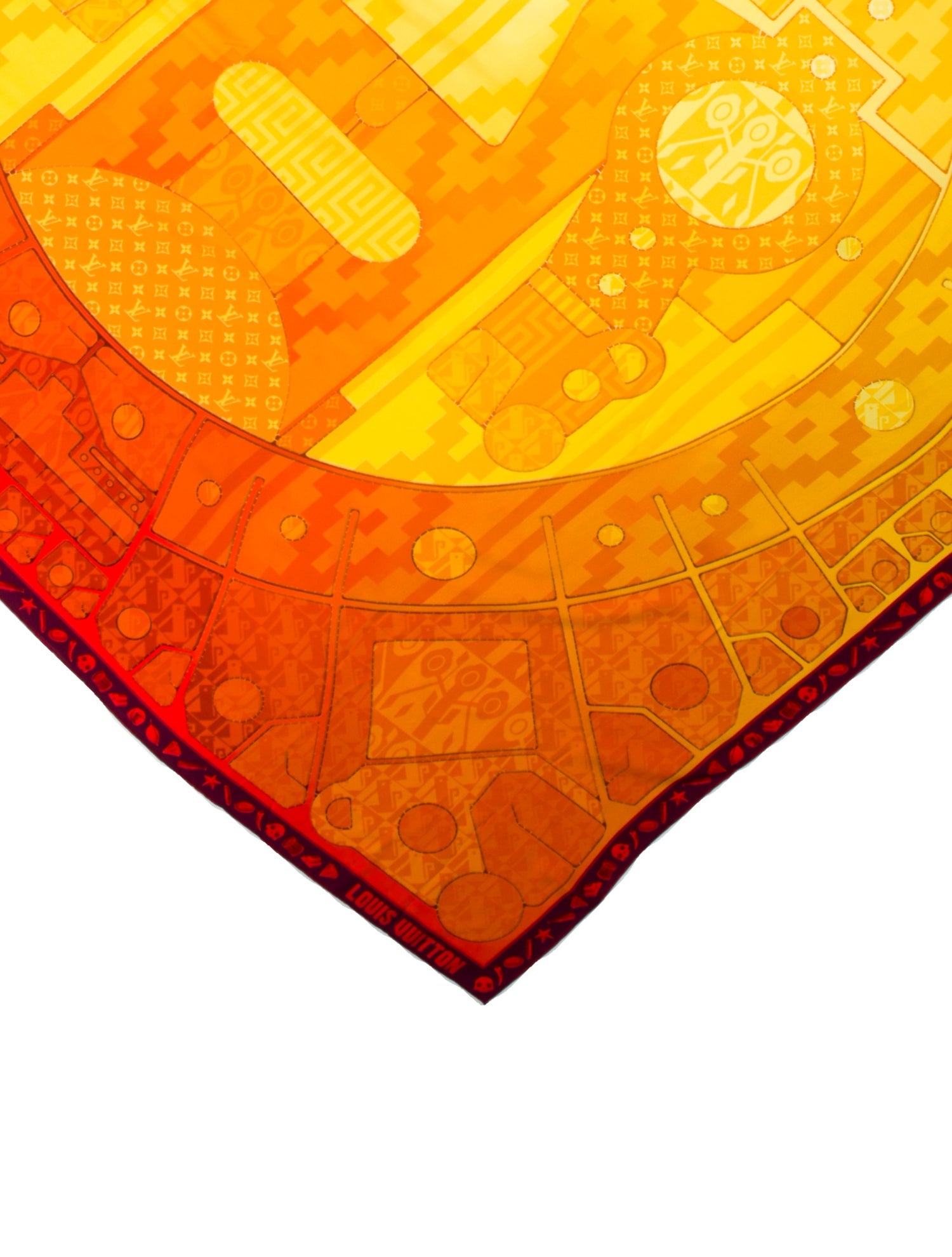 Louis Vuitton Le Mors "A La Conétable" Silk Shawl