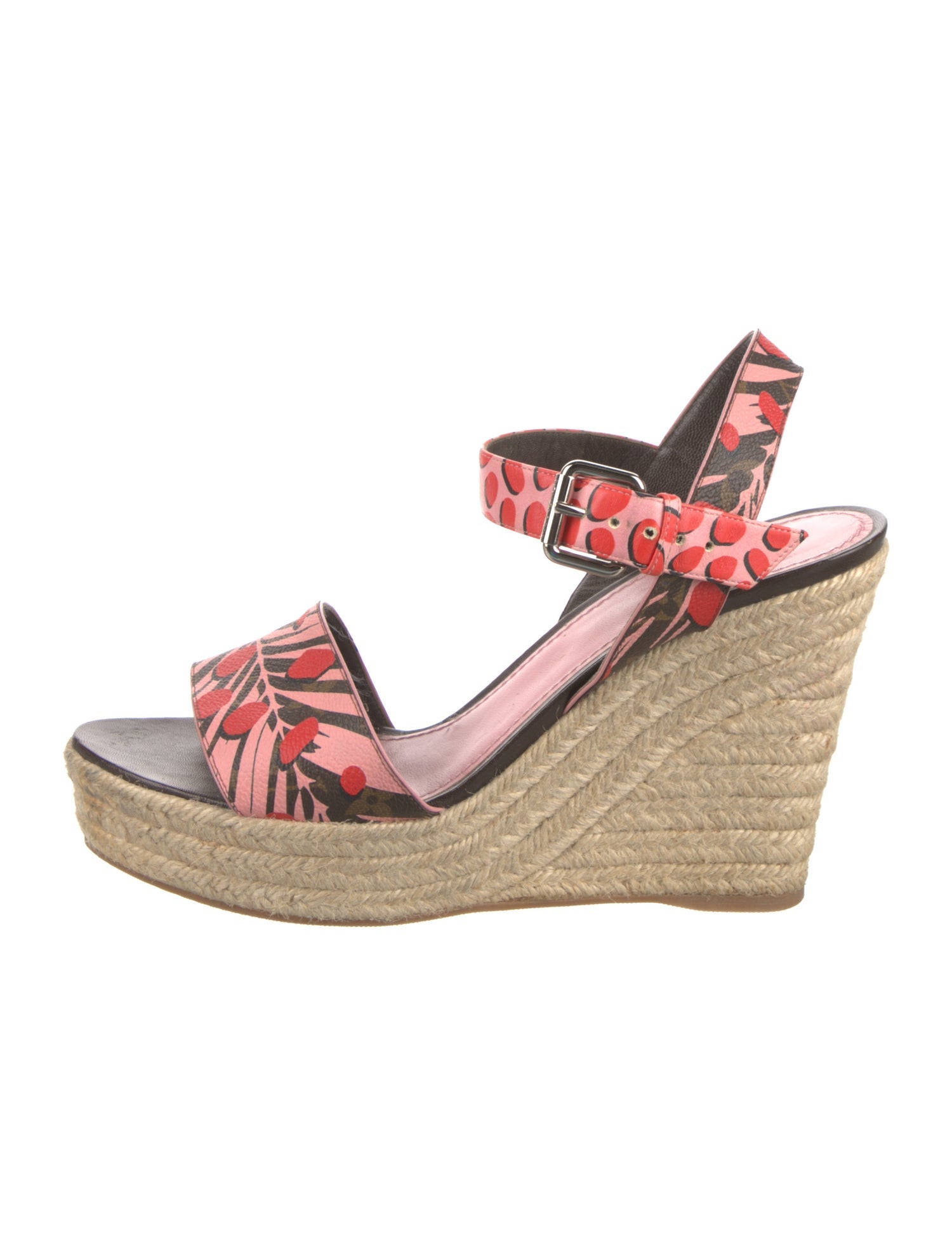 Louis Vuitton Leather Printed Espadrilles