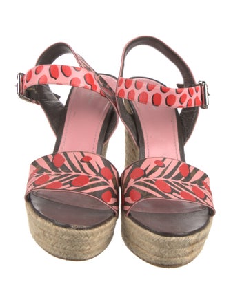 Louis Vuitton Leather Printed Espadrilles