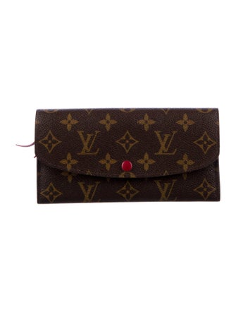 Louis Vuitton LV Monogram Coated Canvas Emilie Wallet