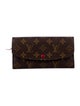 Louis Vuitton LV Monogram Coated Canvas Emilie Wallet