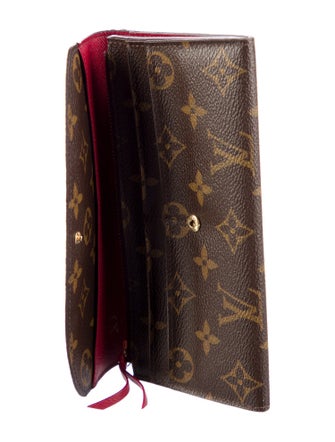 Louis Vuitton LV Monogram Coated Canvas Emilie Wallet