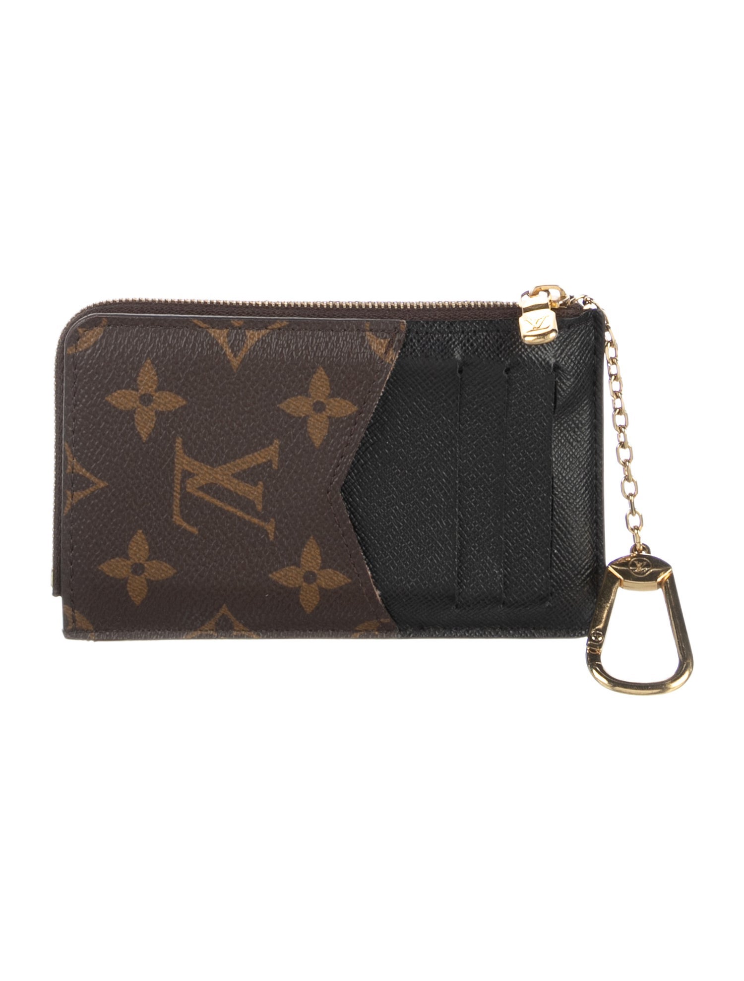 Louis Vuitton LV Monogram Coated Canvas Card Holder Recto Verso