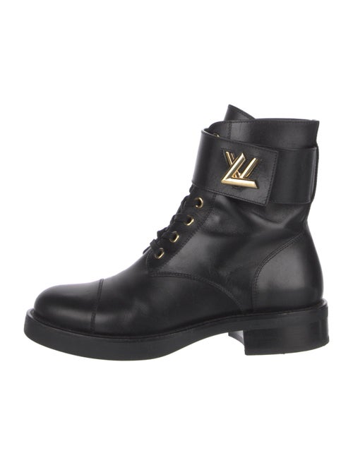 Louis Vuitton Leather Combat Boots