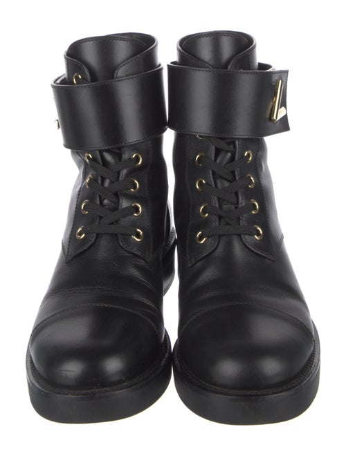 Louis Vuitton Leather Combat Boots