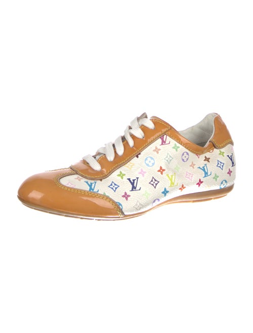 Louis Vuitton Multicolore Monogram Pattern Leather Trim Embellishment Sneakers