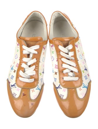 Louis Vuitton Multicolore Monogram Pattern Leather Trim Embellishment Sneakers