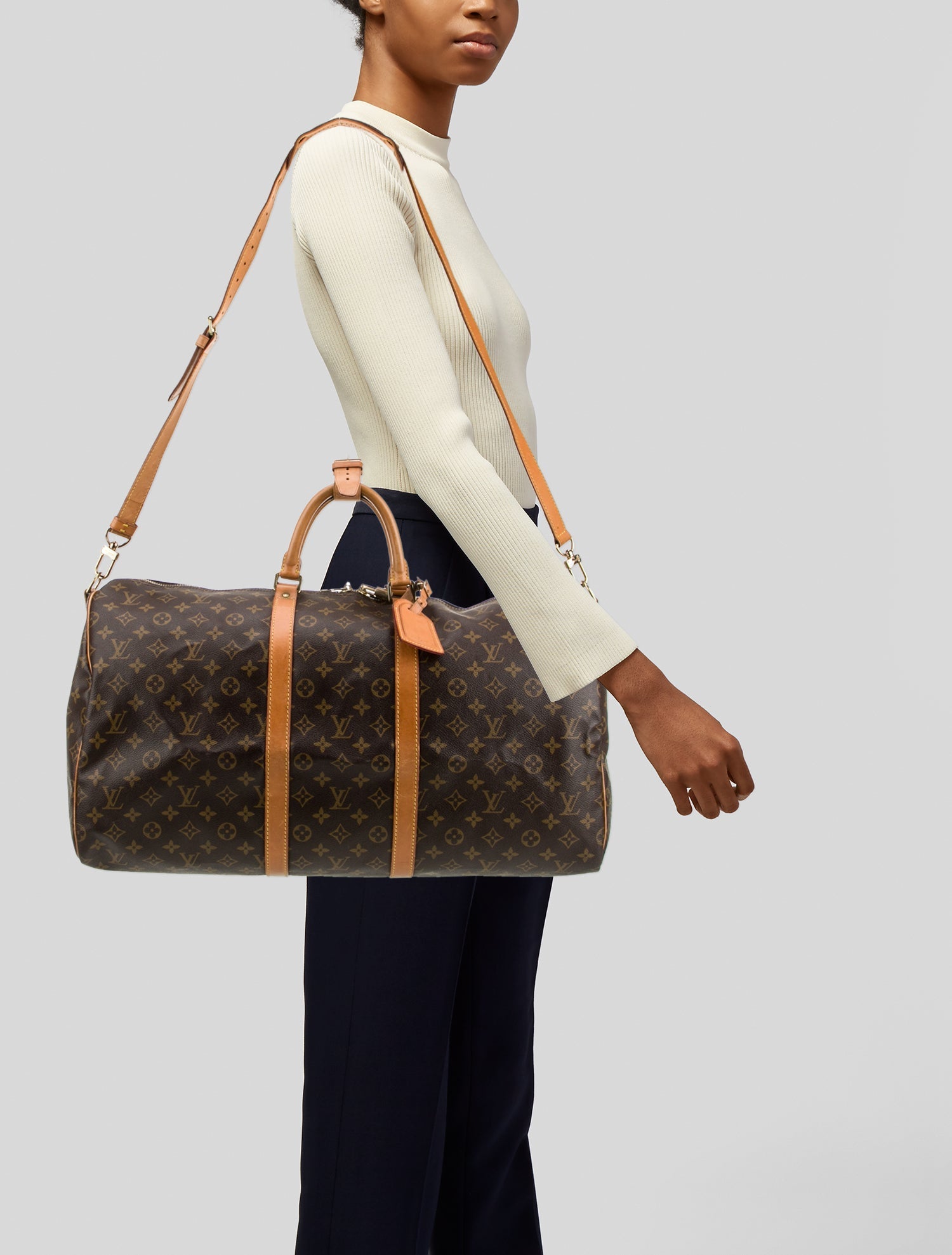 Louis Vuitton LV Monogram Keepall Bandouliere 55