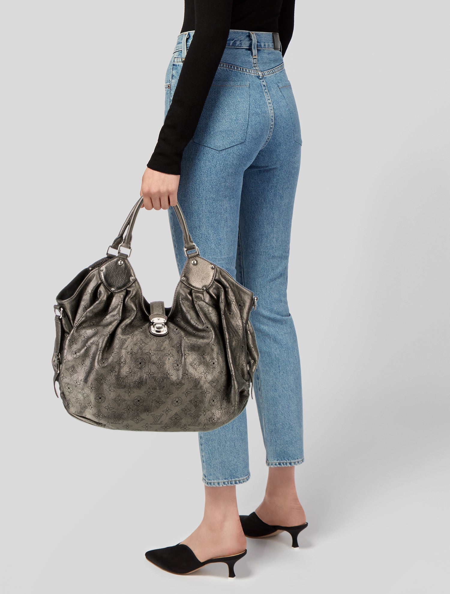 Louis Vuitton LV Monogram Mahina Hobo XL Vintage