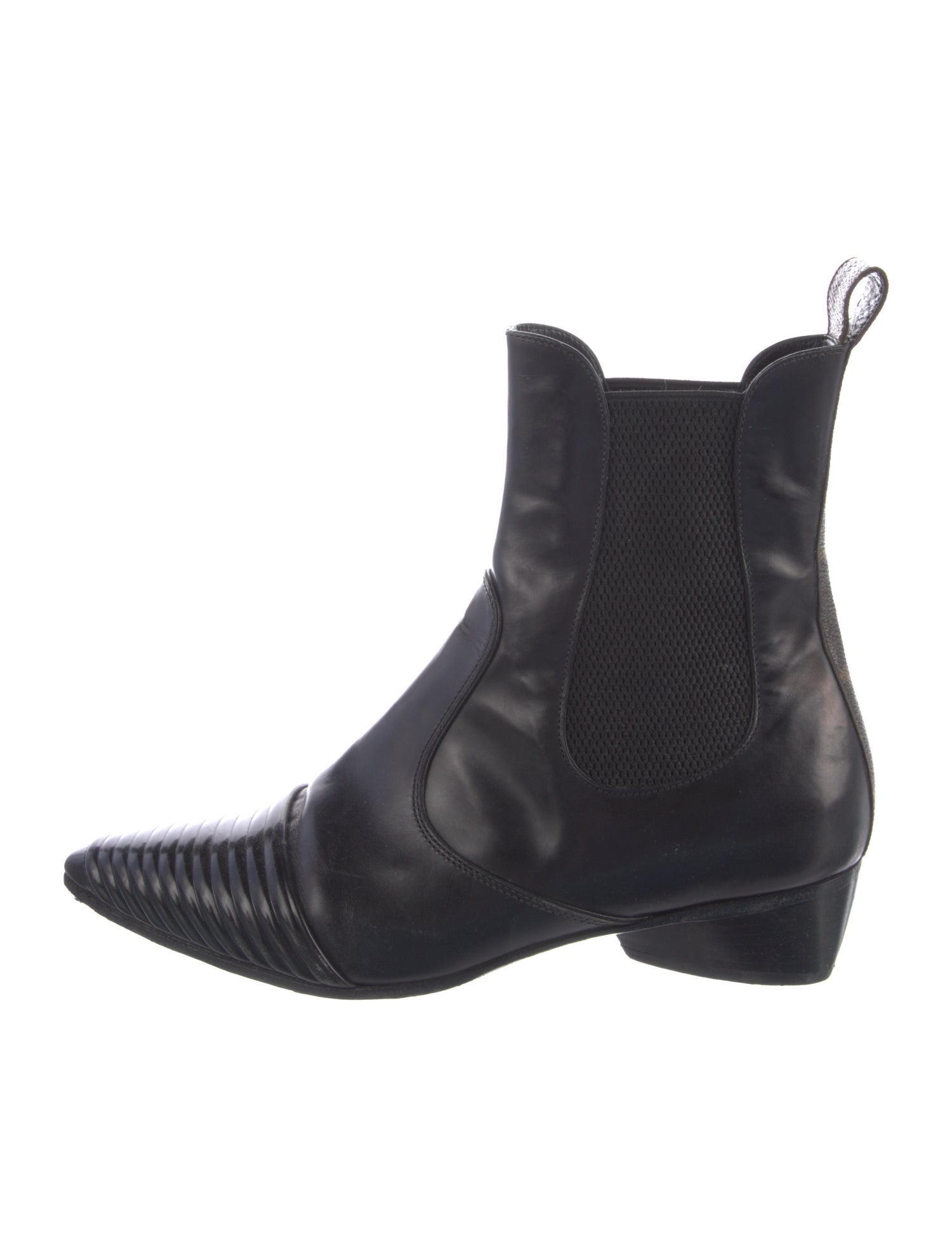 Louis Vuitton Monogram Idylle Pattern Leather Chelsea Boots