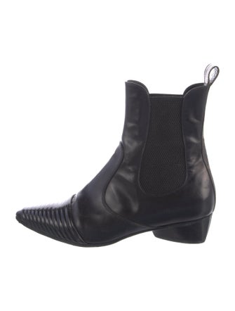 Louis Vuitton Monogram Idylle Pattern Leather Chelsea Boots