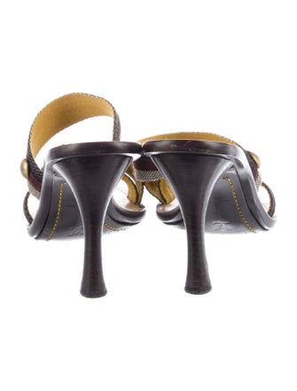 Louis Vuitton Canvas Printed Slides