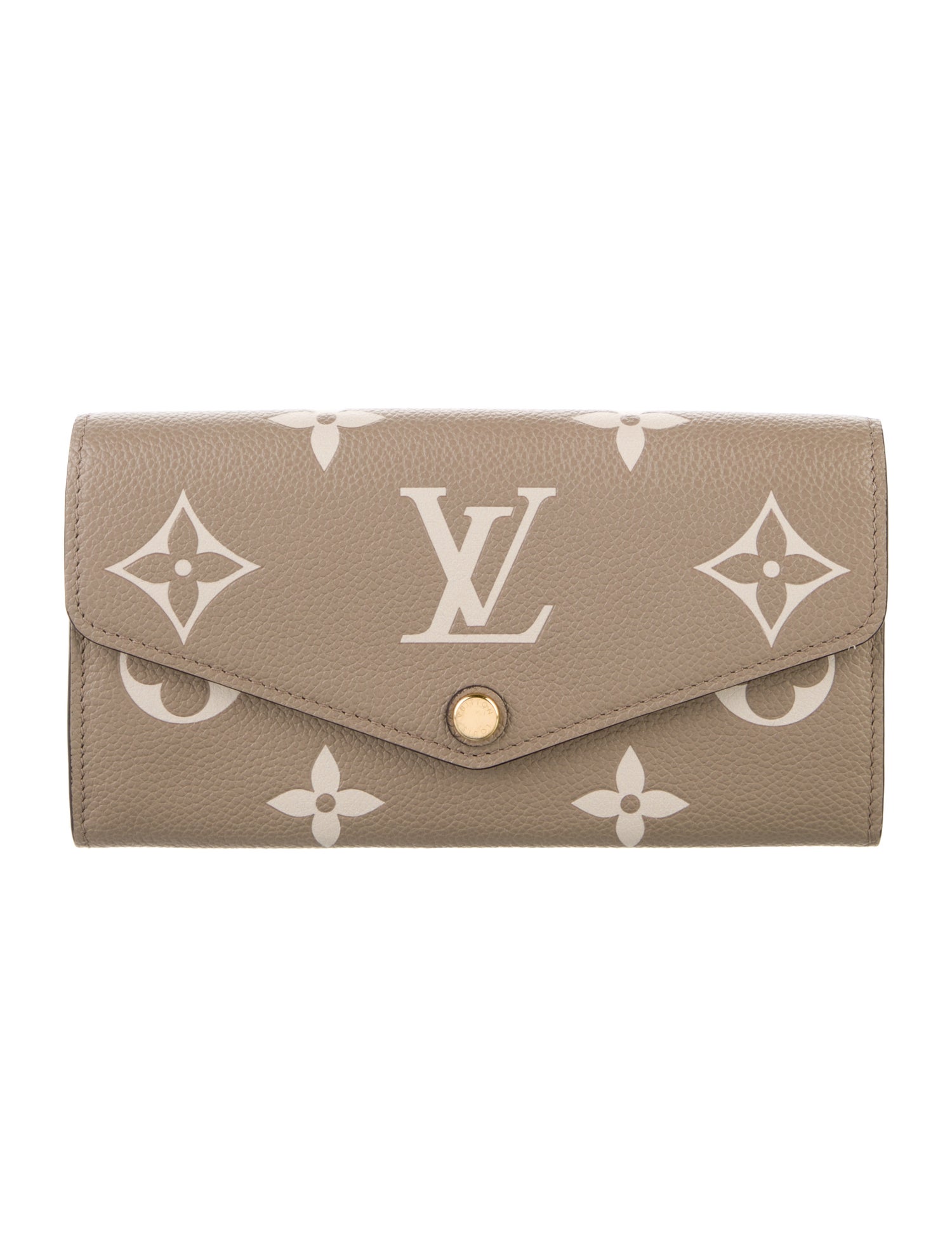 Louis Vuitton Monogram Giant Pattern Empreinte Leather Sarah Wallet