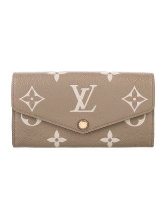 Louis Vuitton Monogram Giant Pattern Empreinte Leather Sarah Wallet