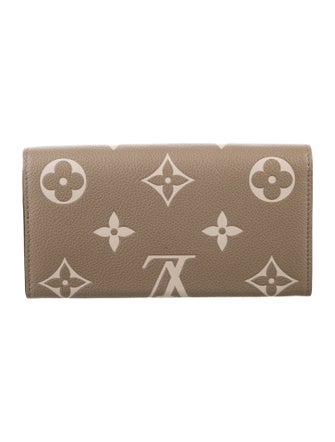Louis Vuitton Monogram Giant Pattern Empreinte Leather Sarah Wallet
