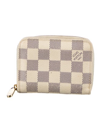 Louis Vuitton Damier Azur Pattern Zippy Coin Purse