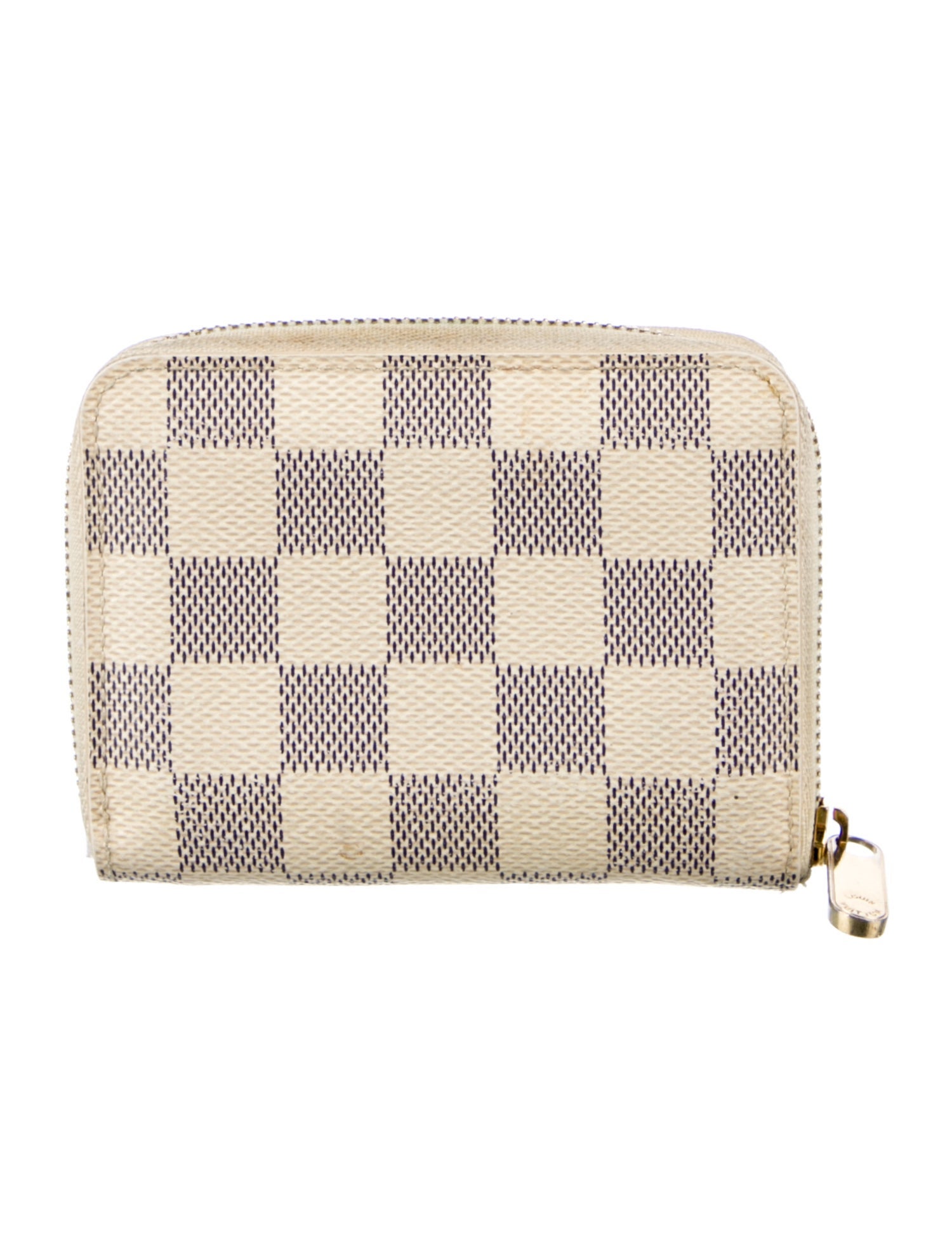 Louis Vuitton Damier Azur Pattern Zippy Coin Purse