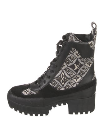 Louis Vuitton Since 1854 Canvas Combat Boots