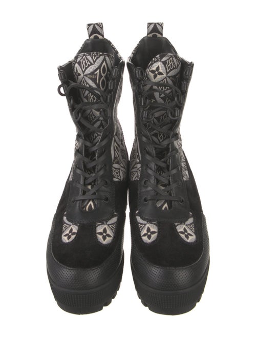 Louis Vuitton Since 1854 Canvas Combat Boots