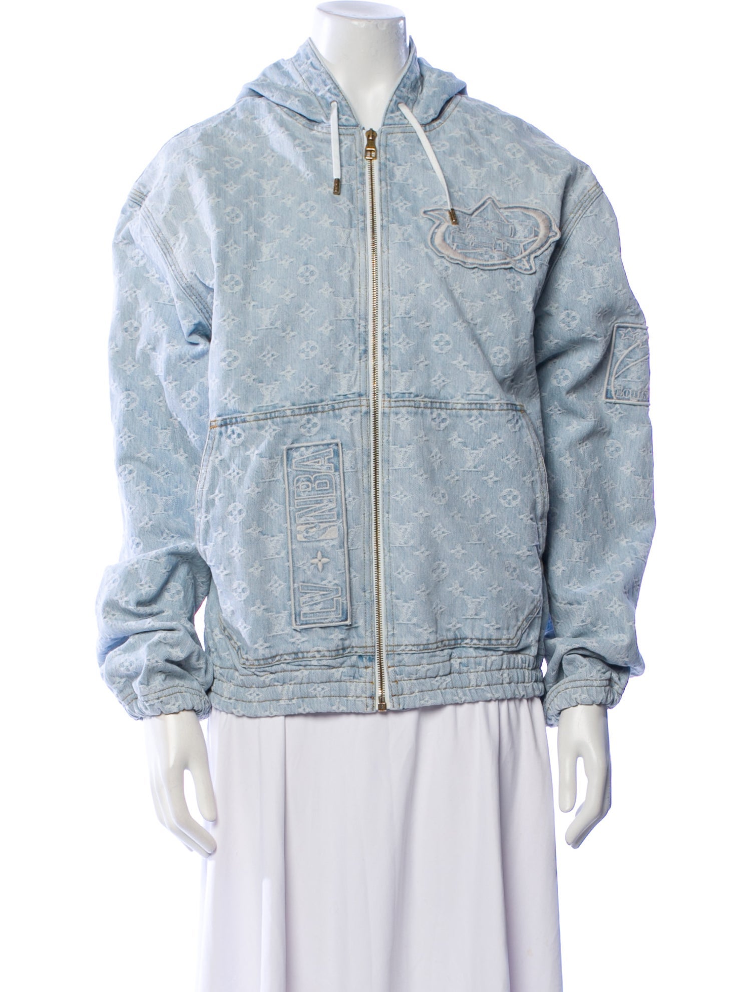 Louis Vuitton 2021 Louis Vuitton x NBA 2021 LV Monogram Denim Jacket Denim Jacket