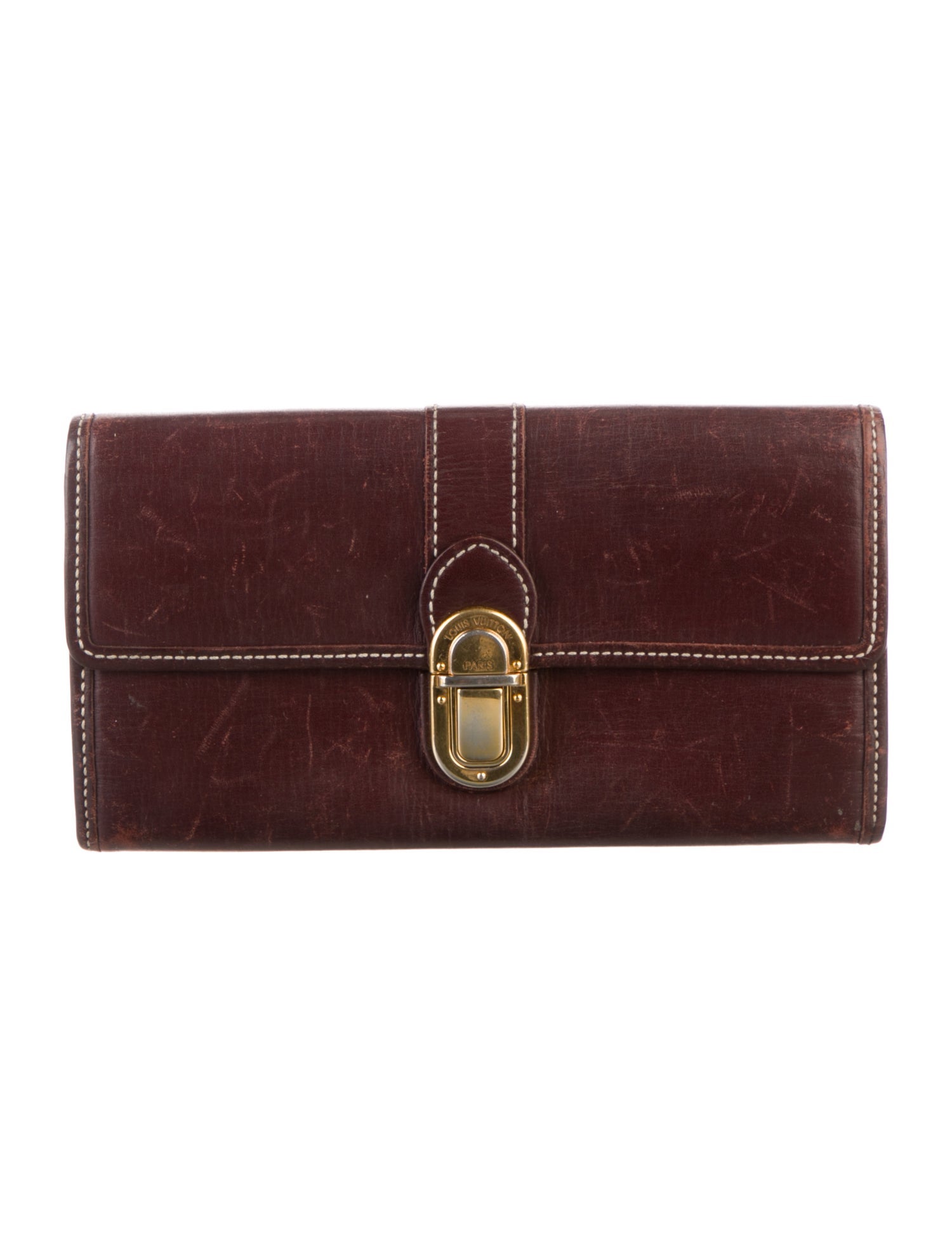 Louis Vuitton Vintage Leather Sarah Wallet