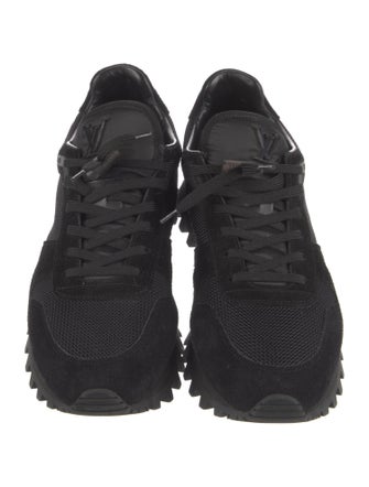 Louis Vuitton Suede Mesh Accents Athletic Sneakers