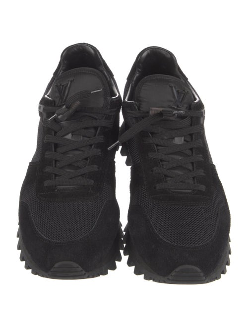 Louis Vuitton Suede Mesh Accents Athletic Sneakers