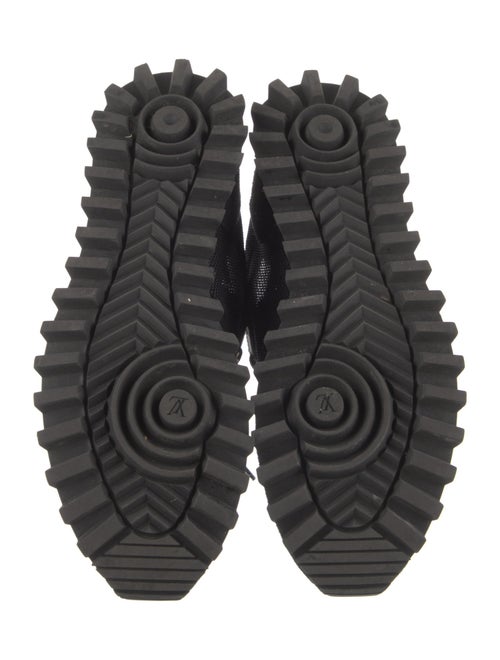 Louis Vuitton Suede Mesh Accents Athletic Sneakers