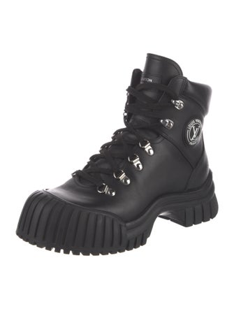 Louis Vuitton Leather Combat Boots