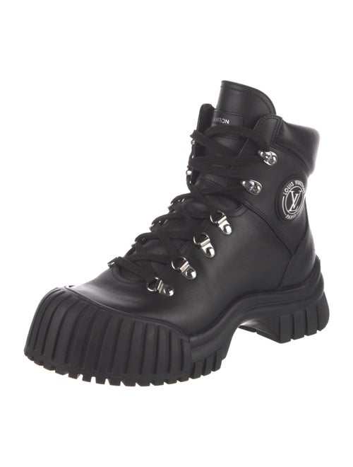 Louis Vuitton Leather Combat Boots