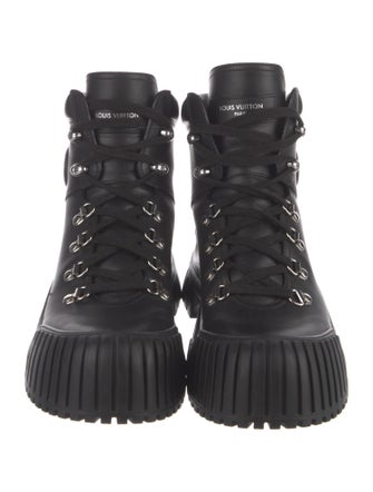 Louis Vuitton Leather Combat Boots