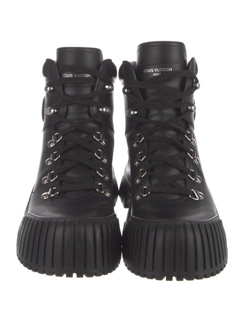 Louis Vuitton Leather Combat Boots
