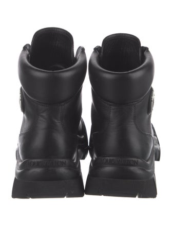 Louis Vuitton Leather Combat Boots