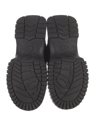 Louis Vuitton Leather Combat Boots