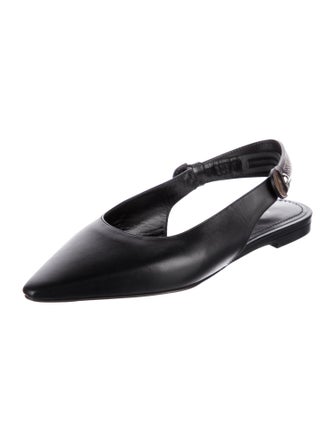 Louis Vuitton Leather Slingback Flats