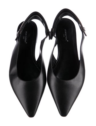 Louis Vuitton Leather Slingback Flats