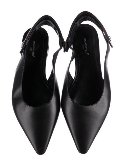 Louis Vuitton Leather Slingback Flats