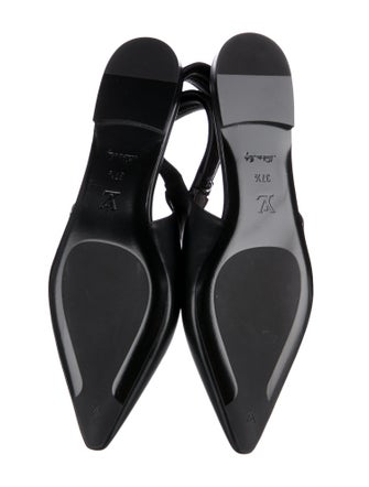 Louis Vuitton Leather Slingback Flats