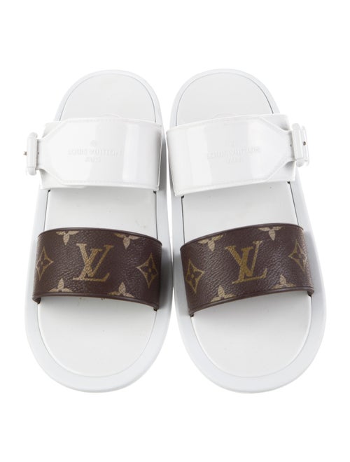 Louis Vuitton LV Monogram Rubber Slides