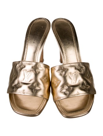 Louis Vuitton Monogram Pattern Leather Slides