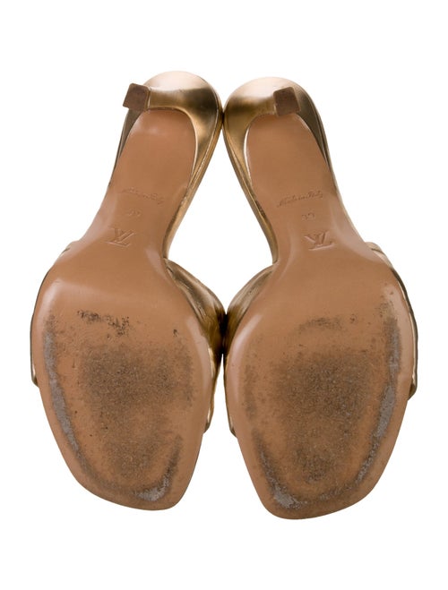 Louis Vuitton Monogram Pattern Leather Slides