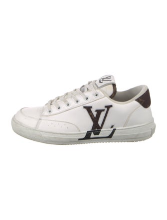 Louis Vuitton Leather Colorblock Pattern Sneakers