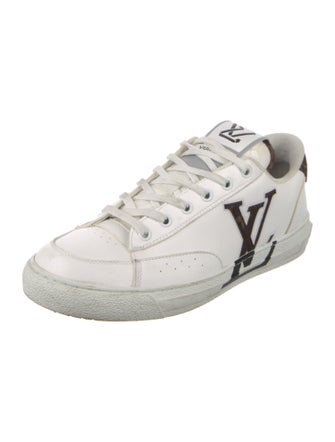 Louis Vuitton Leather Colorblock Pattern Sneakers