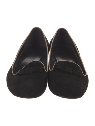 Louis Vuitton Suede Bow Accents Pumps