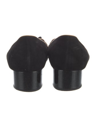 Louis Vuitton Suede Bow Accents Pumps